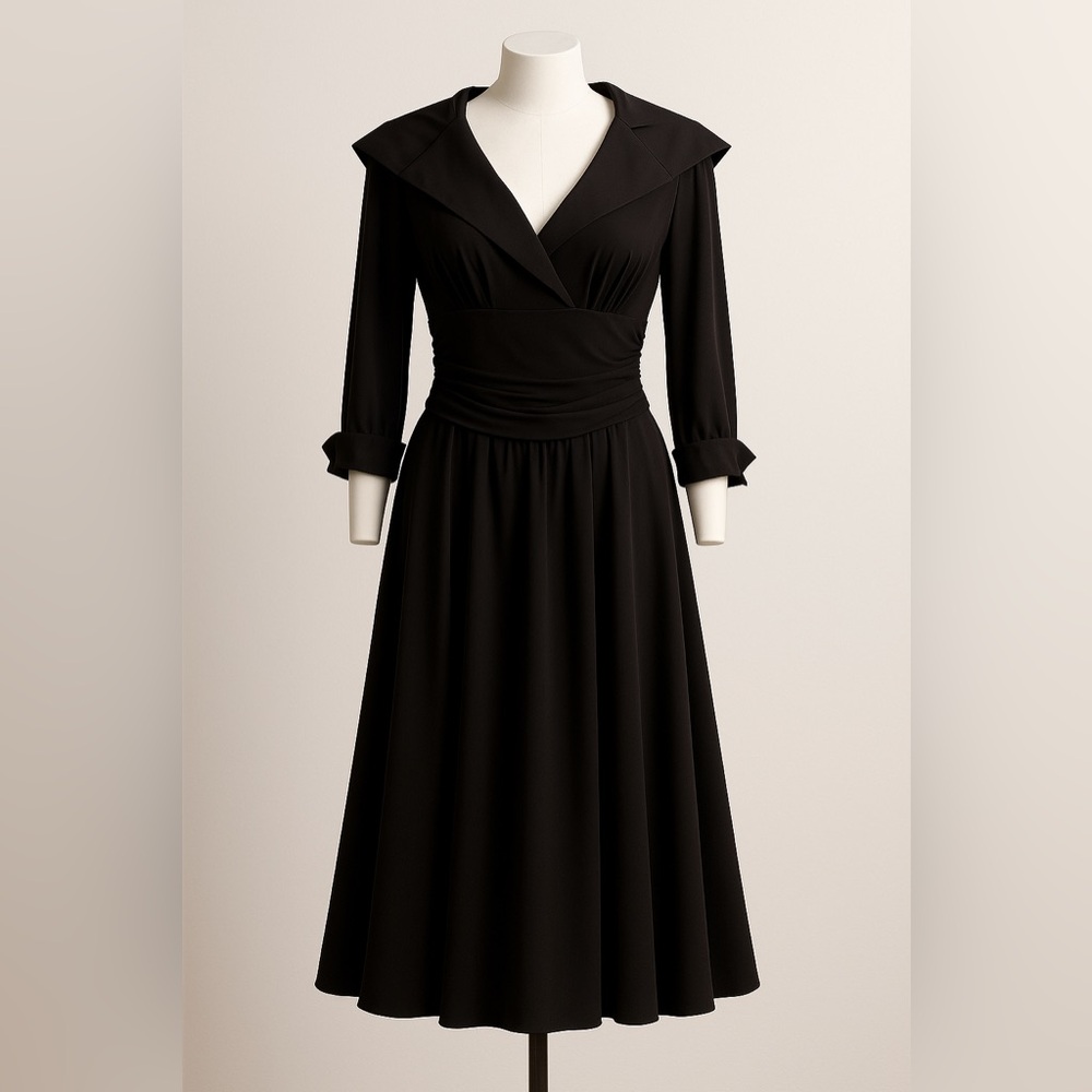 Eliza J Classic Black A-Line Dress